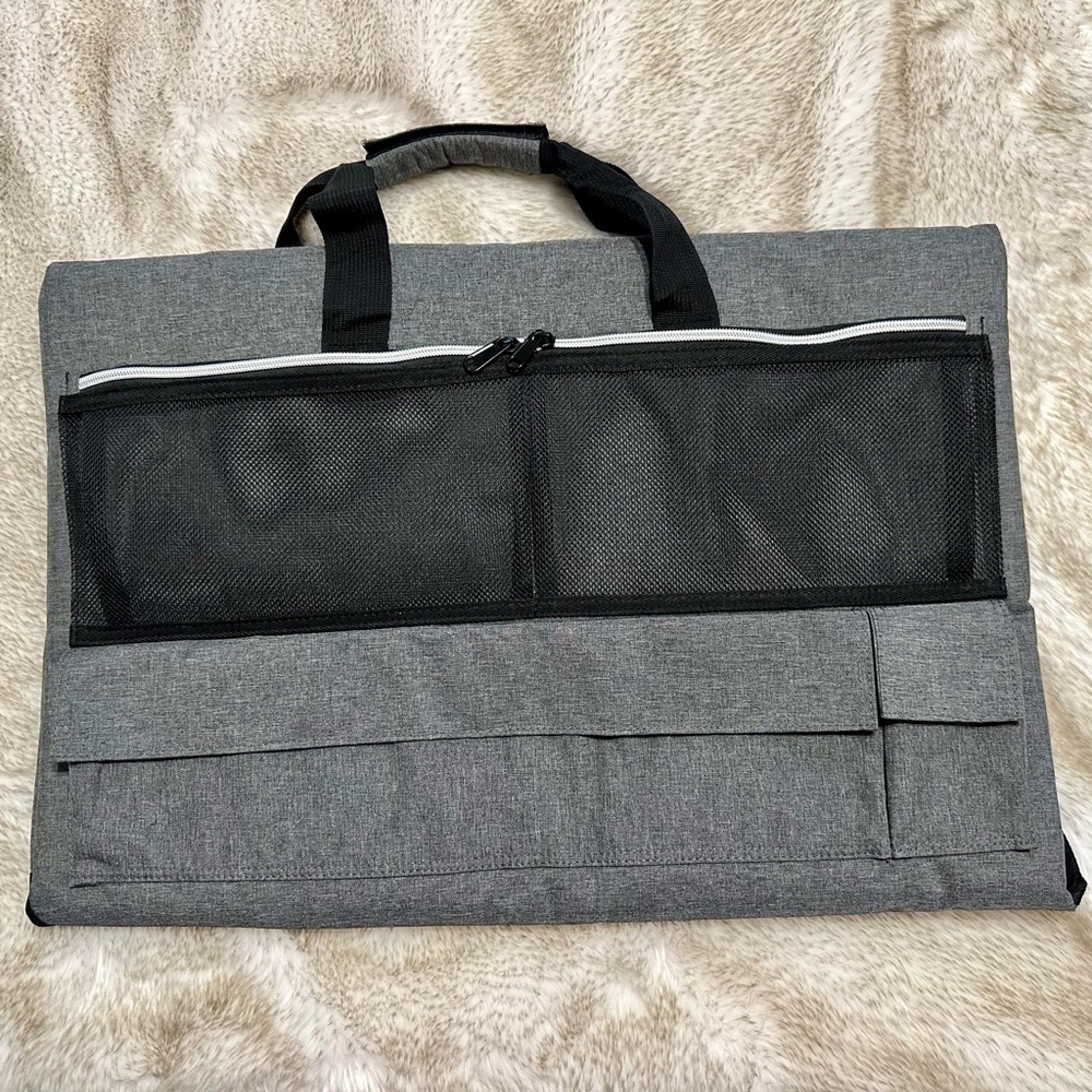 Gray travel carrying case for 24 inch iMac desktop